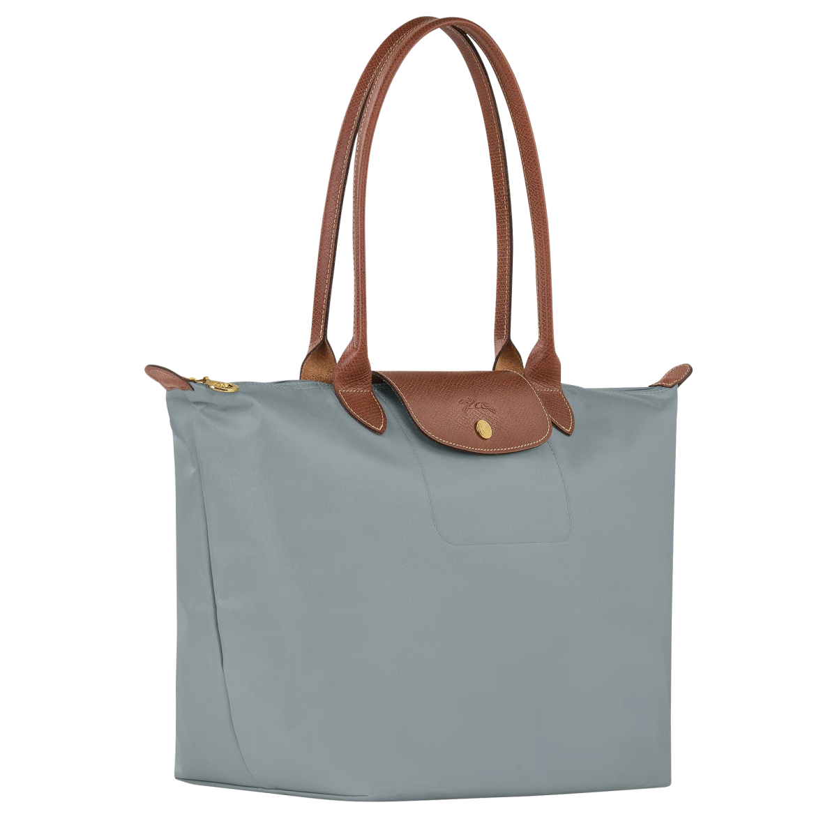 Longchamp - Large Le Pliage Tote, Steel - Ventes Privées