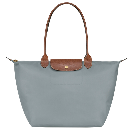 Longchamp - Large Le Pliage Tote, Steel - Ventes Privées