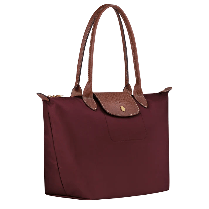 Longchamp - Medium Le Pliage Tote, Burgundy - Ventes Privées